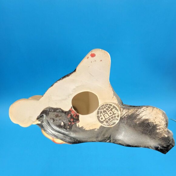 Vintage Winking Pixie Elf Black Outfit Furry Hair DABS Japan Figurine - Picture 9 of 9